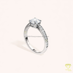 Anillo de Compromiso de Moissanita de Lujo de Excelente Calidad para Mujer con Estilo Elegante y Belleza Duradera Disponible al Mejor Precio - Product Image 6
