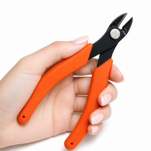 Precision Flush Cutters Orange Handle Micro <b>Wire</b> Cutting Pliers Side Cutter Snips Tool for Electronics Jewelry <b>Craft</b> - Product Image 6