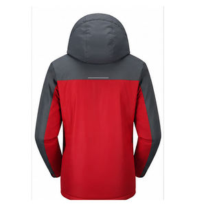 Waterproof Windproof Winter Softshell Jacket <b>Men</b> Outdoor Hiking Camping <b>Thermal</b> Hooded Coat Custom OEM Apparel Wholesale - Product Image 3