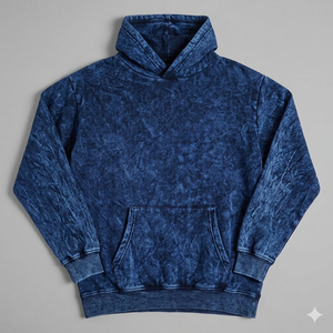 Sudadera con Capucha para Hombre, Lavado Ácido, Color Sólido, Premium, Tejido de Algodón 100%, Estilo Vintage, Costuras Resistentes, Ajuste Cómodo, Casual - Product Image 4
