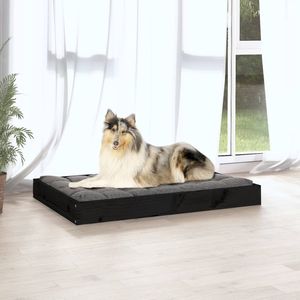 Cama para Perro de Madera de Pino Negro Sólido, Resistente y Duradera - Product Image 5