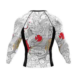 Vêtements de sport pour hommes, course à pied, fitness, protection solaire UPF 50+, t-shirt de sport anti-UV pour la pêche, 85% nylon, 15% élasthanne - Product Image 2