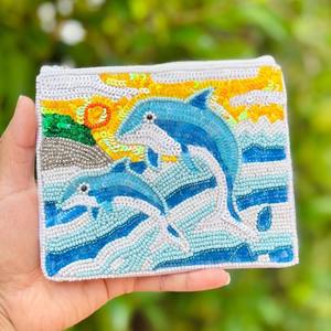 Monedero Bordado a Mano de Diseño Clásico, Producto Hecho a Mano, Monederos Bordados al por Mayor, Monedero con Cuentas de Diseñador - Product Image 3