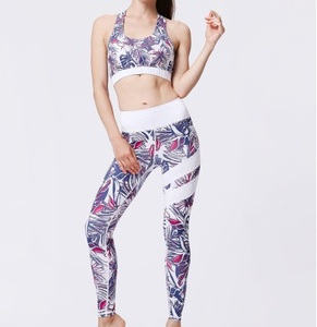 Ensembles de sport 5 pièces sans coutures, color block, tenues de yoga, shorts, leggings, crop top, gym - Product Image 1