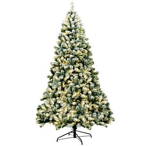 Albero di Natale Artificiale Premium Innevato da 2,3 Metri Pre-Illuminato con 550 Luci, Pieghevole per Facile Montaggio - Product Image 6