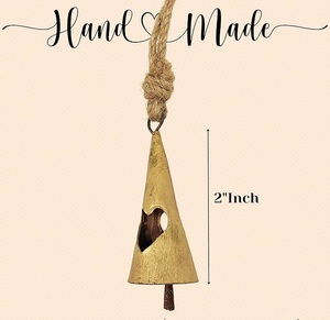 Eco Friendly Trendy Metal Christmas Hanging <b>Bell</b> Ornament For Christmas Tree Decorative Hanging Celebration Purpose - Product Image 5