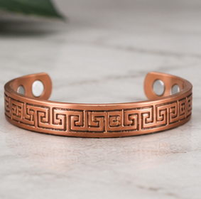 Luxury <b>Engraved</b> Solid Copper Magnetic Therapy Wrist <b>Bangle</b> Luxury Handmade Personalization Christmas Halloween Gift - Product Image 3