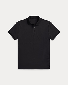 Camiseta Polo Negra Personalizada 100% Algodón Unisex de Manga Corta para Golf, Uniforme Casual con Logotipo Bordado, OEM ODM al por Mayor - Product Image 1