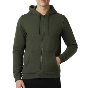OEM Custom <b>Zip</b> up <b>Hoodie</b> Fleece Casual Regular Fit Hooded Sweatshirt With <b>Pockets</b> 100% Cotton Autumn Wear - Product Image 1
