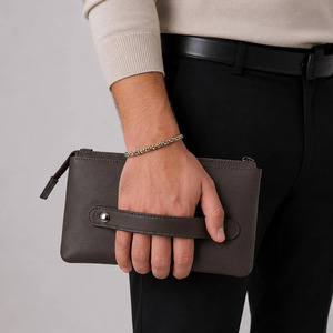 Bolso de Mano Táctico de Cuero de Lujo de Alta Calidad, Costuras Elegantes, Construcción Artesanal Premium, Diseño Unisex - Product Image 2