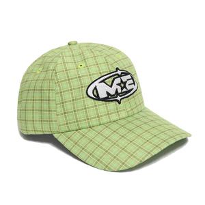 Custom Embroidered Logo Plaid Baseball Cap Cotton Dad Hat Adjustable Unstructured Vintage Caps Wholesale Unisex - Product Image 4