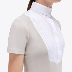 High Quality 4way Stretch Horse Riding Equestrian Shirt Top <b>Base</b> <b>Layer</b> Competition Show Shirt Polo in Soft Feel Technical Fabric - Product Image 1