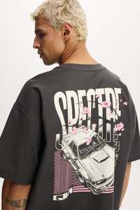 เสื้อยืดคอตตอนพิมพ์ลาย สไตล์ไฮสตรีท พิมพ์ลาย DTF เนื้อผ้าหนา 300 GSM สำหรับแฟชั่นฤดูหนาว เสื้อยืดผู้ชาย - Product Image 3