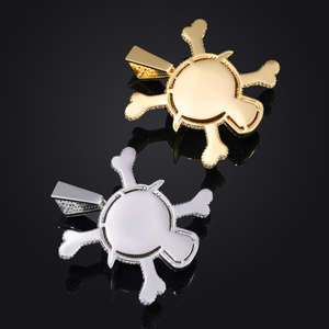 Pendentif en argent 925 de haute qualité avec motif de personnage d'anime One Piece, pendentif en moissanite, collier avec pendentif en forme de crâne, cadeau d'anniversaire décoratif - Product Image 4