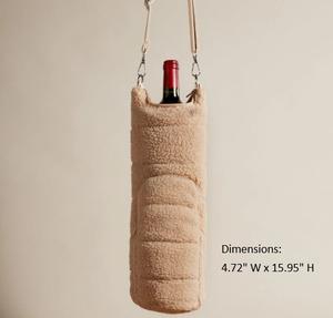 ที่ใส่ขวดไวน์ขนแกะเทียม - Product Image 1