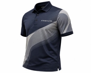 Polo Deportivo de Manga Corta para Hombre, Diseño Geométrico con Bloques de Color, Secado Rápido, Tejido de Poliéster, Corte Regular - Product Image 5