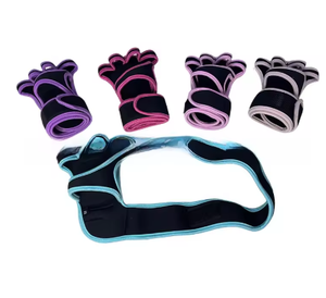 Guantes de Invierno de Algodón Acrílico, Largos hasta la Muñeca, Cálidos, Estilo Sencillo, para Uso Diario, en Negro, Morado, Rosa, Gris y Azul con Ribete - Product Image 1