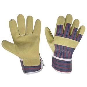 Nouveauté : Gants de travail ignifuges pour la construction industrielle, gants de travail en cuir de vachette de qualité supérieure avec manchette de sécurité - Product Image 1