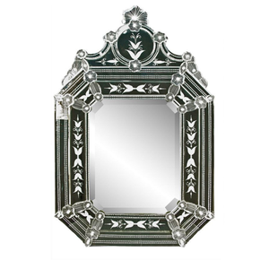 Miroir mural de style vénitien baroque antique |   Miroir décoratif en verre orné de luxe pour salon, chambre à coucher, hôtel, intérieur - Product Image 1