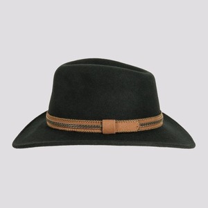 Chapeau de cowboy en feutre de laine de qualité supérieure pour hommes, style Fedora classique à large bord avec bande en cuir, vintage, pour ranch, extérieur, cowgirl - Product Image 2