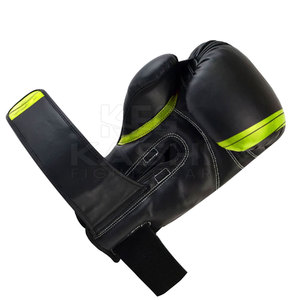 Best Selling Leather Kick Boxing Gloves Breathable Moisture Wicking Adjustable Wrist <b>Strap</b> for All Day Training Superior - Product Image 6