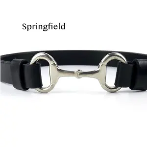 SF cintura per filetto di cavallo in pelle cinture per morso di cavallo accessori in pelle equestre cintura regolabile in pelle equestre