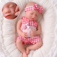 Poupée Bébé Reborn Fille Réaliste Aurora de 16 Pouces en Silicone Intégral, Poupée Nouveau-né Endormie, Fournisseur OEM ODM