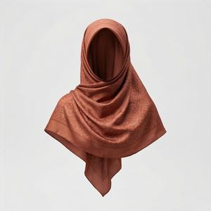 Pañuelo de Seda 100% Pura de Lujo, Impresión Digital Personalizada, Cuadrado, Suave y Ligero, Hiyab para Mujer, Pañuelo Premium para la Cabeza, Chal Elegante - Product Image 1