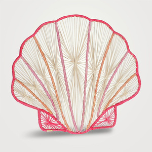Más Vendido: Platos Base de Papel con Forma de Concha, Manteles Individuales Boho de Ratán, Manteles Individuales OEM de Venta Caliente, Platos Base de Mimbre en Vietnam - Product Image 3