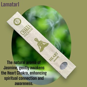 Hecho a mano en Nepal corazón Chakra curación jazmín palo incienso único vigorizante fragancia de hierbas naturales e ingredientes - Product Image 4