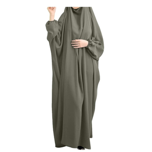 Non-Transparent CEY Crinkle <b>Abaya</b> – Wash-and-Wear Low Maintenance Modest Travel Dress - Product Image 2