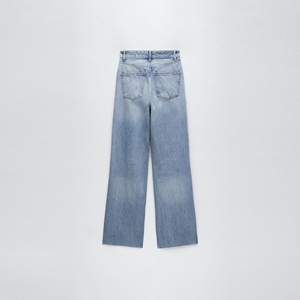 Customized Premium Womens High Waist Loose Fit Solid Denim Straight-leg Boyfriend Jeans Casual for Wash Summer All Seasons - Product Image 4