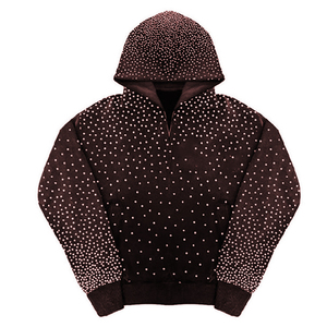 Sudadera con Capucha de Hombre con Pedrería, Ajuste Relajado, Ligera, Suave, Venta al por Mayor, Logotipo Personalizado, Nueva Llegada - Product Image 5