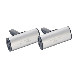 CLIPIA Clip Ambientador Recargable para Rejilla de Ventilación de Coche - Cupid G-75 (Gris Plateado Metálico) - Product Image 1