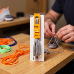 Lacets Ilan 90 cm gris pour baskets - Product Image 2