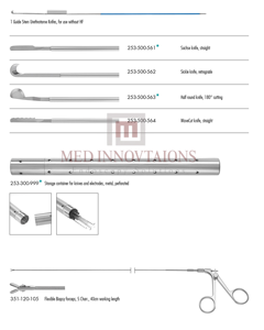 Juego de Instrumentos de Uretrotomía Manual Sin Óxido, Hoja de Diferentes Formas, Acero Inoxidable MI-3856, Certificado CE, Med Innovation - Product Image 4