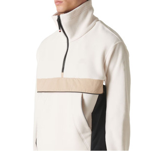 Sudadera de Forro Polar con Media Cremallera, 100% Algodón Premium, Ecológica, Transpirable, de Secado Rápido, con Bolsillo, Informal para Exteriores, con Capucha y Cremallera de Cuarto - Product Image 3