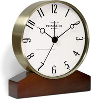 Reloj de Pared Digital Clásico Art Deco con Pantalla de Agujas, Acabado Dorado, Funciona con Batería Desechable, Diseño de Madera para Sala de Estar
