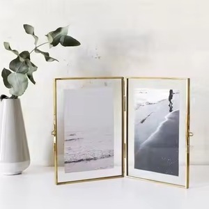 Pure Metal Glass Hanging Photo <b>Frame</b> Wall <b>Mounted</b> <b>Picture</b> Holder Interior Decoration - Product Image 6