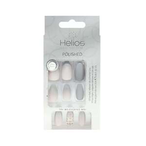 Faux ongles courts en ABS à couverture complète, motif cœur rose décoratif avec autocollants détachables, 24 pièces, style français Ms. Miemie - Product Image 4
