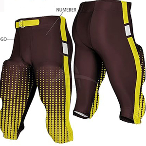 Pantalons de football américain de haute qualité, logo d'équipe personnalisé, pantalons de football avec rembourrage, équipement sportif pour le jour du match - Product Image 6