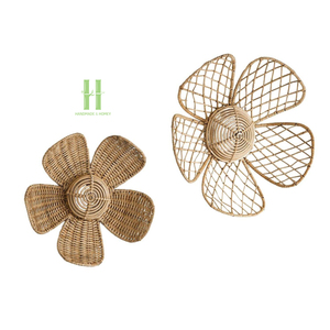 Meilleur ensemble de décorations murales en rotin écologique faites à la main, motif tortue, en osier naturel, pour la décoration intérieure, en provenance du Vietnam - Product Image 3