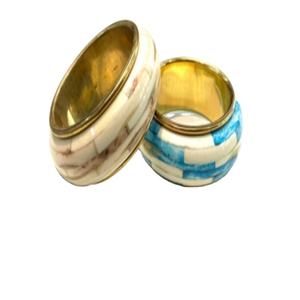 Brazaletes tallados de Latón chapado personalizado a la moda Bohemia India 2021, brazalete de apertura para mujer, componentes para hacer joyas de diamantes - Product Image 1