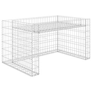 Capanno/Garage in Acciaio Argentato 43.3 X 31.5 X 23.6 pollici per Tosaerba e Attrezzi - Product Image 2