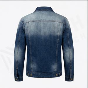 Veste en jean pour homme, prix de gros, meilleur fournisseur, prix compétitif, nouvelle arrivée, design unique, respirante, col montant, coupe-vent - Product Image 3