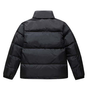 High Quality Men's Puffer <b>Jacket</b> Solid Green Lightweight Polyester Winter Casual Zipper Closure Windproof <b>Slim</b> <b>Fit</b> Quick Front - Product Image 2
