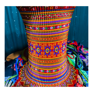 Lámpara Decorativa de Tela Tradicional Hecha a Mano en Vietnam, con Brocado Étnico Hmong, para Diseño de Interiores y Decoración Cultural - Product Image 3