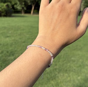 Natural Multi Fluorite Micro Faceted Beads <b>Bracelet</b> 925 Sterling Silver Adjustable Rainbow <b>Gemstone</b> <b>Bracelet</b> Wholesale Jewelry - Product Image 1