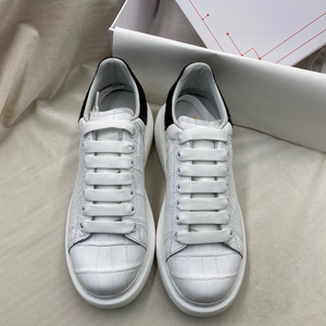 Baskets décontractées 100 % cuir d'alligator véritable pour hommes et femmes, design classique étoilé, polyvalentes pour couples, hiver - Product Image 4