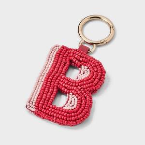 Fashion Seed Beads Keychain With Premium Hand Embroidery Colorful Handmade Embroidered Keychain For Bags And Keys - Product Image 3